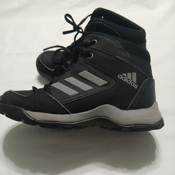 Adidas Black and Gray High-Top Sneakers - Picture 1 of 11
